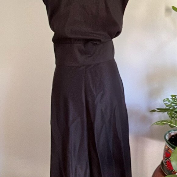 Suzi Chin for Maggie Boutique Black Cocktail Dress/Pockets! SZ 20W***MISSING Bel - Picture 7 of 11
